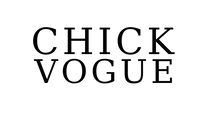 Text 'CHICK VOGUE' in black on a white background